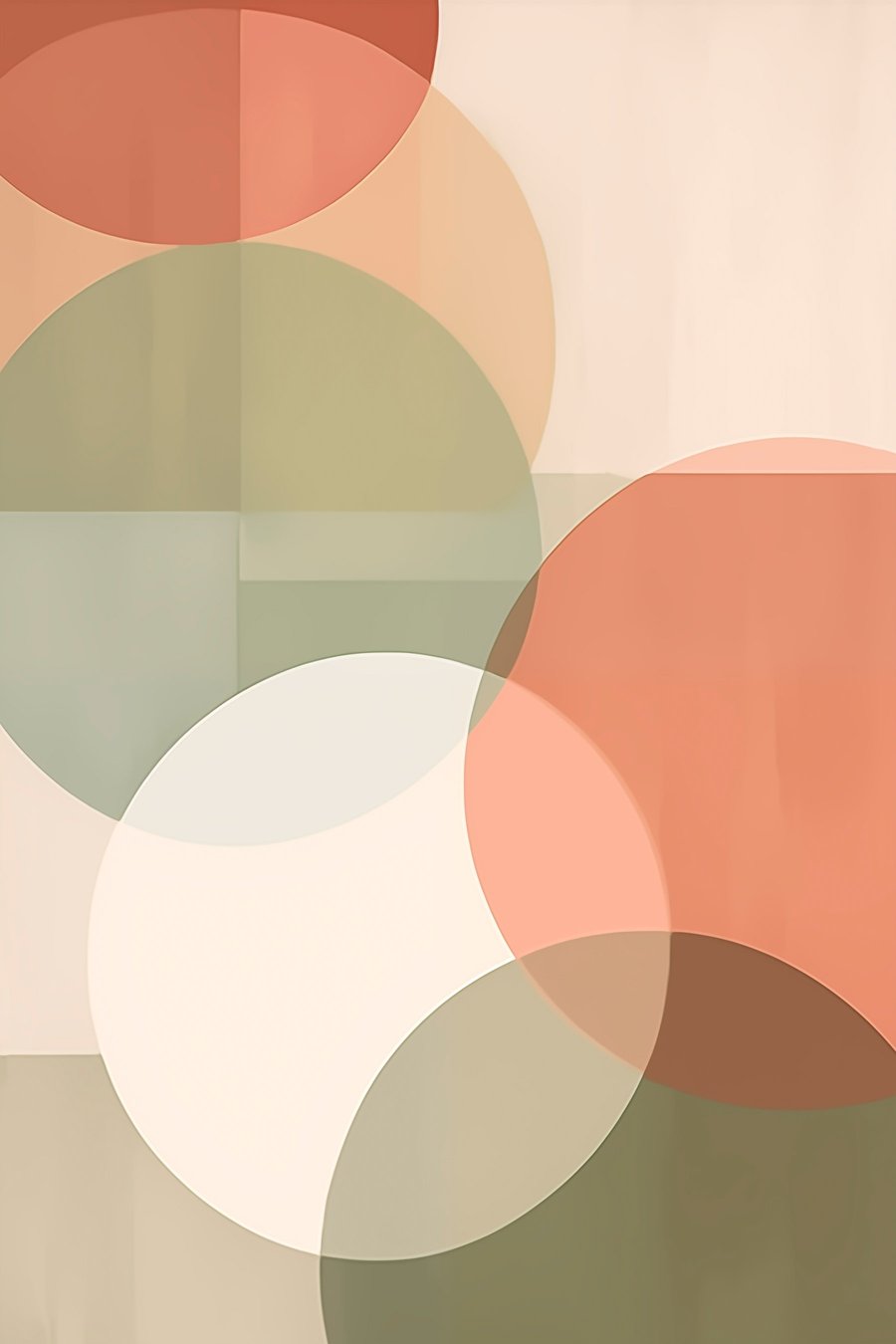 Velké abstraktní kruhy — celý design
