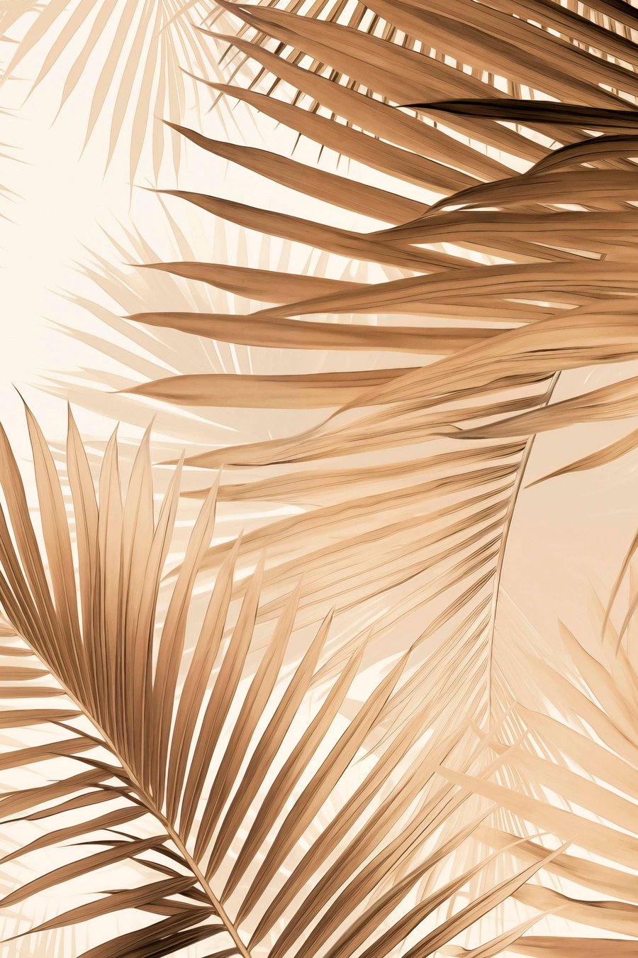 Abstraktní palmové listy — celý design