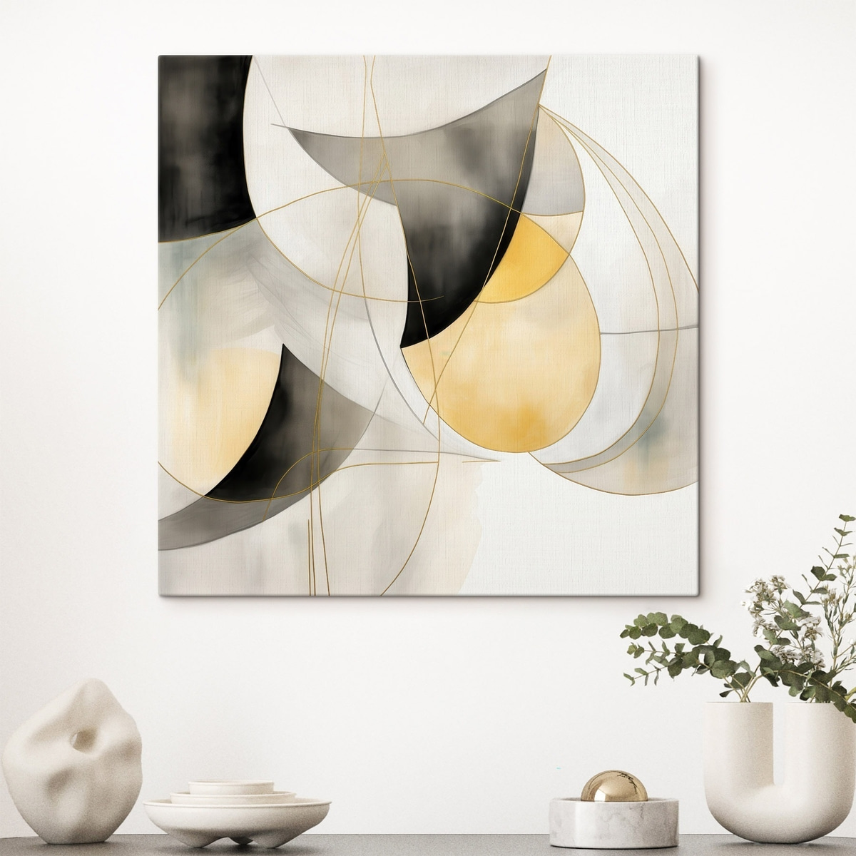Moderní geometrická abstrakce — interiér 1