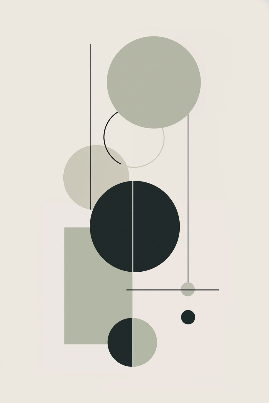 Minimalistická geometrie — celý design