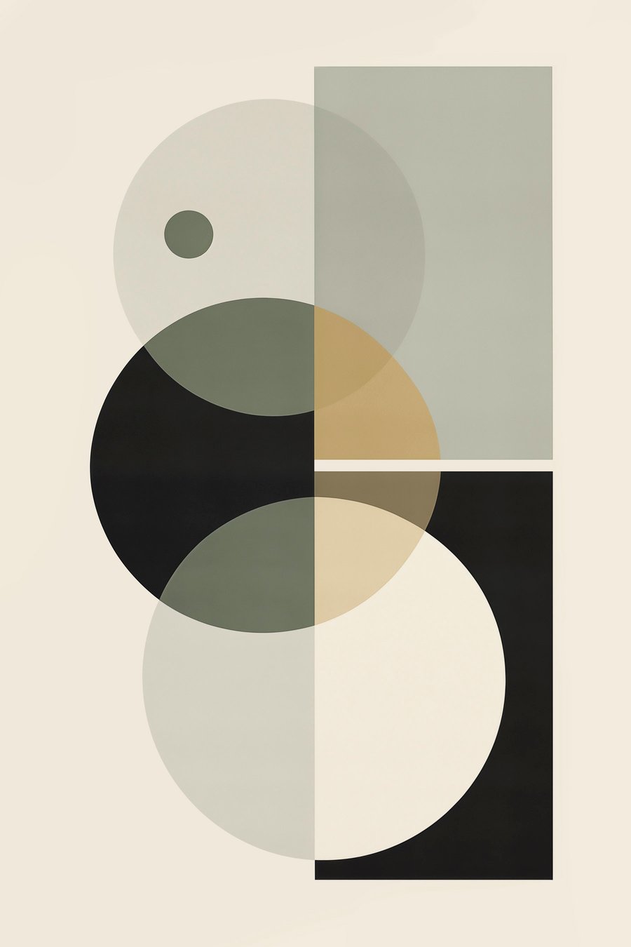 Geometrická abstrakce — celý design
