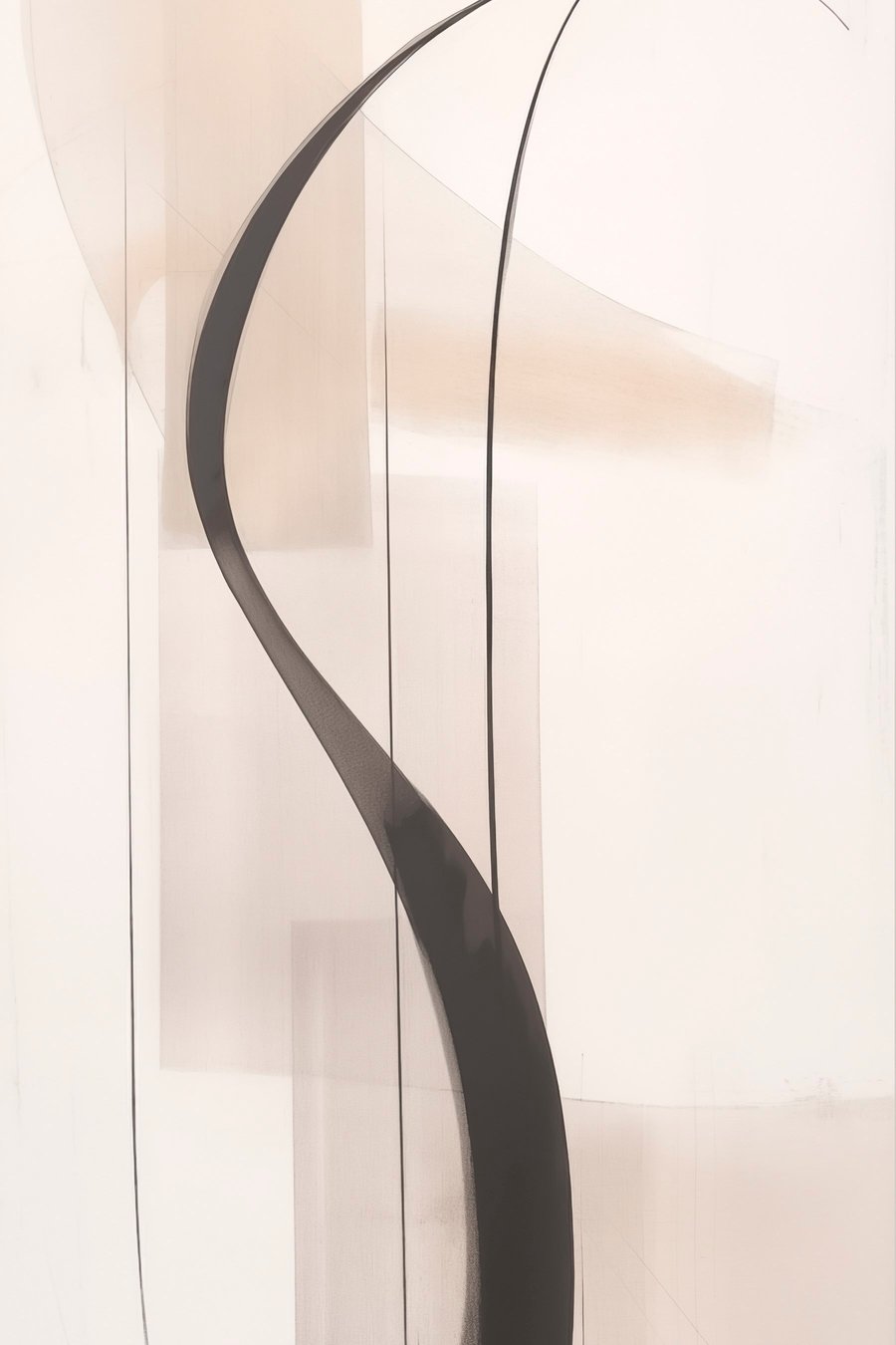 Abstraktní kaligrafie — celý design