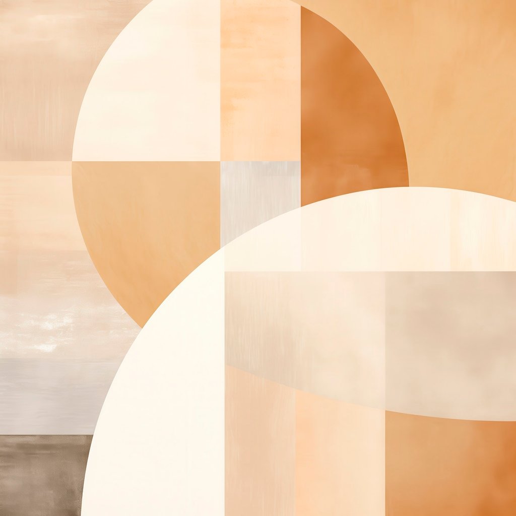 Geometrie v pastelových tónech — celý design
