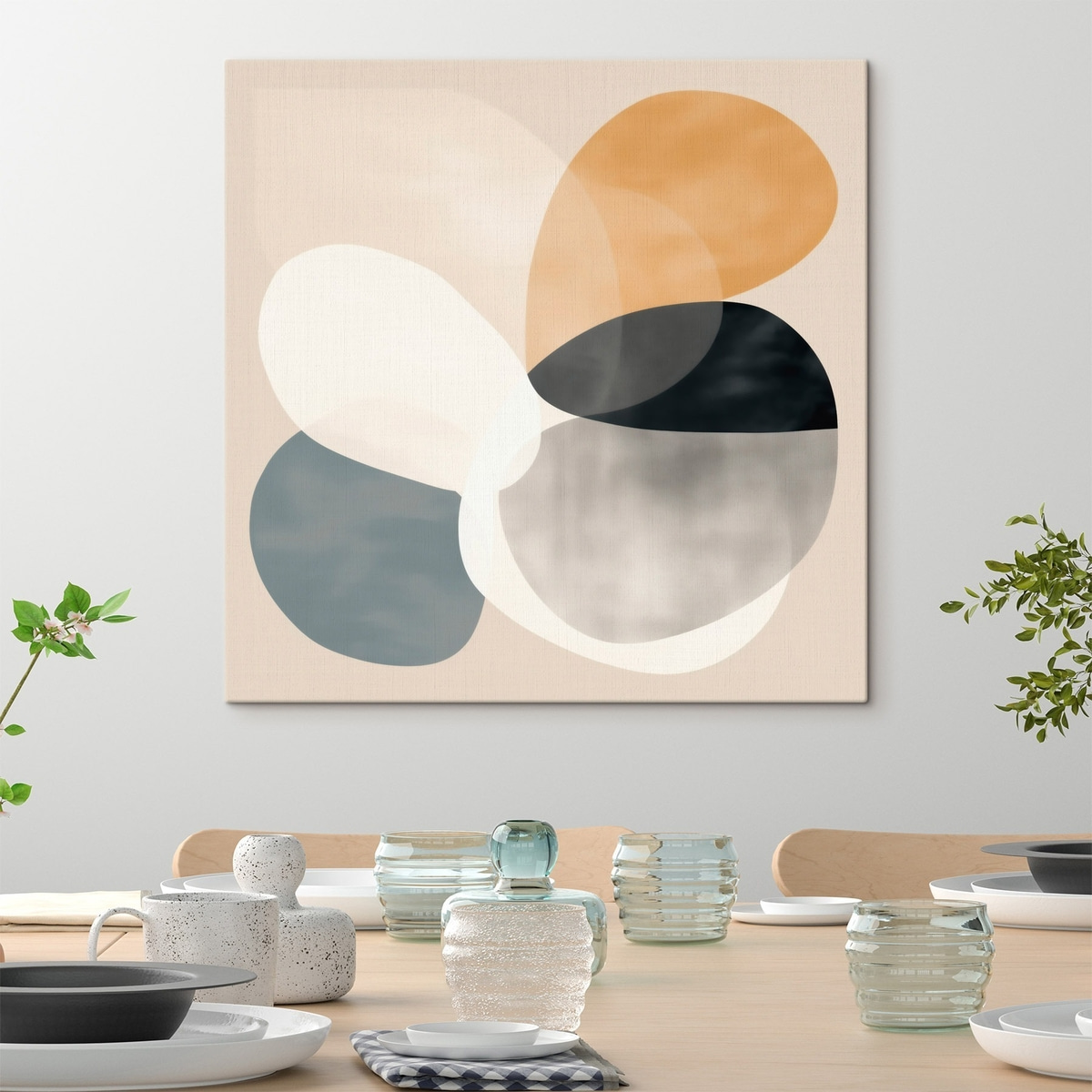 Plynulé geometrické tvary — interiér 3