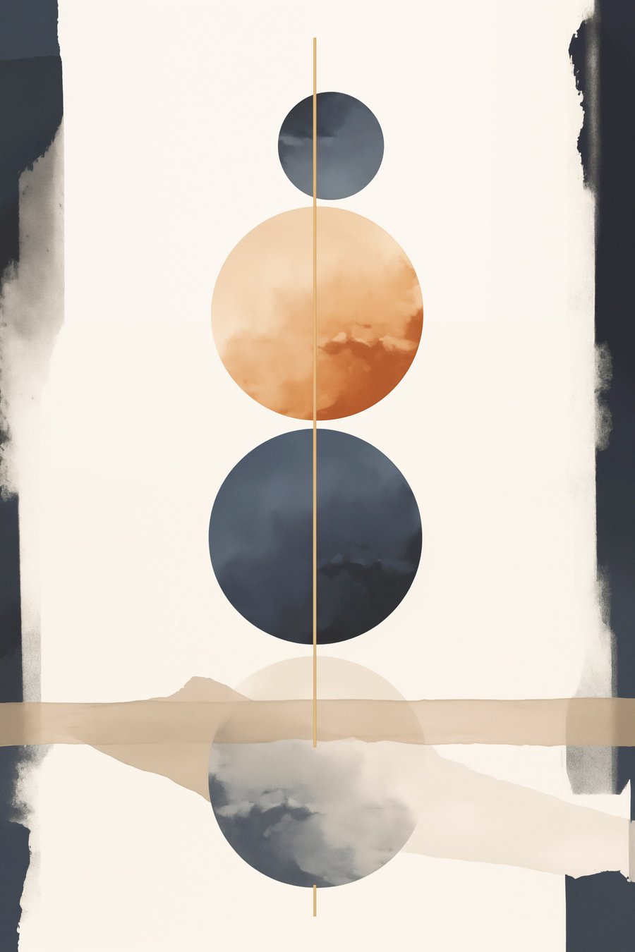 Abstrakce s koulemi — celý design