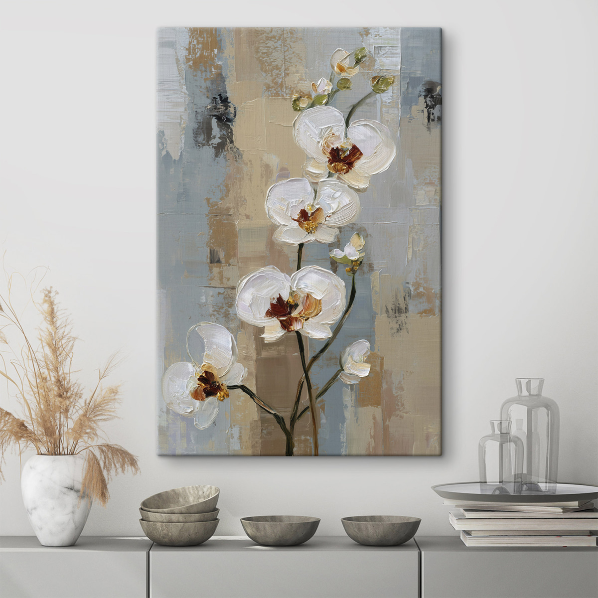 Bílé orchideje — interiér 1