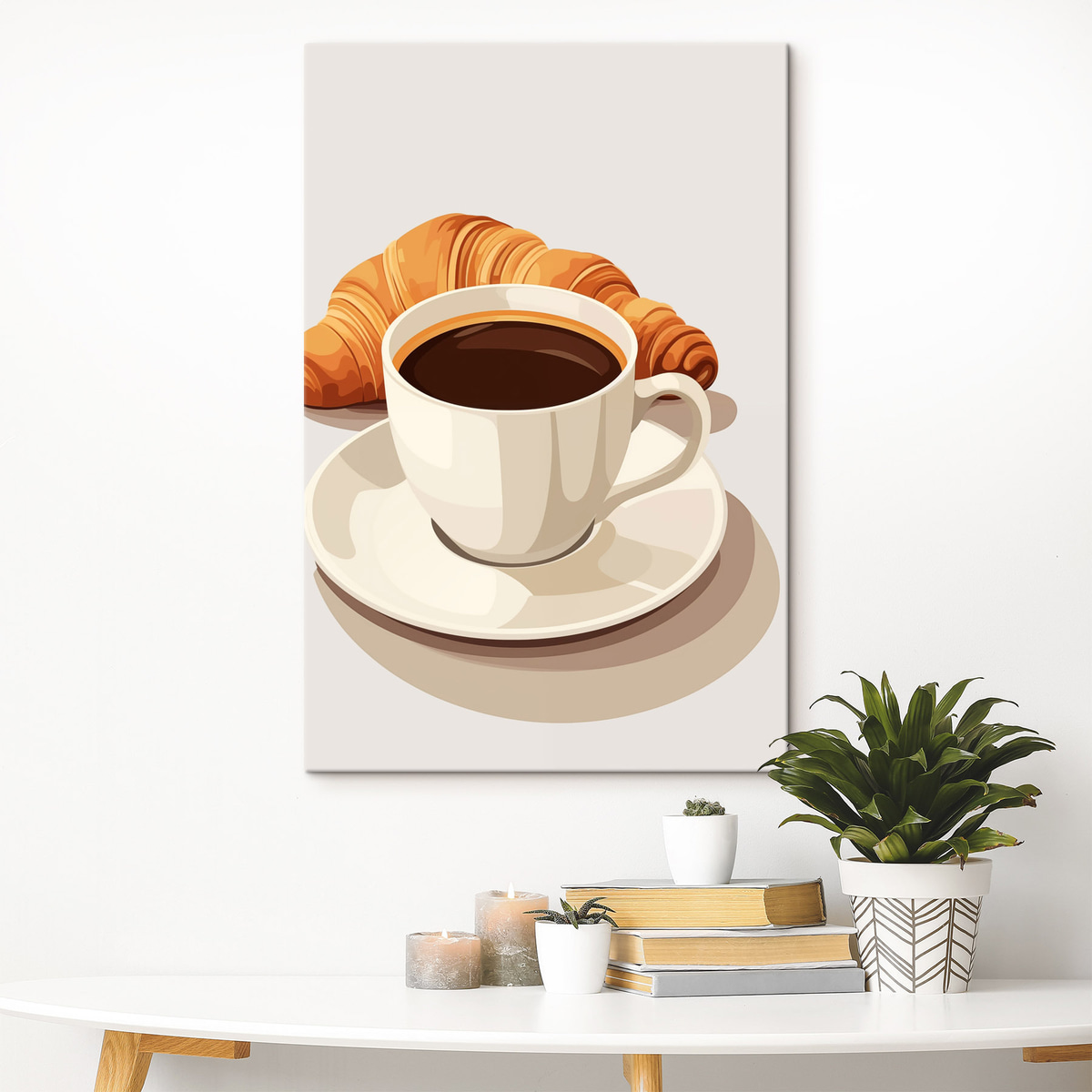 Káva s croissantem — interiér 2