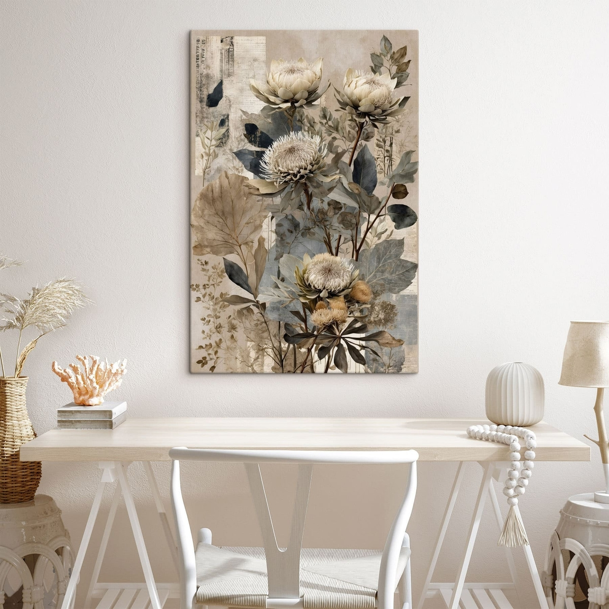 Botanická kompozice, tlumené tóny — interiér 6