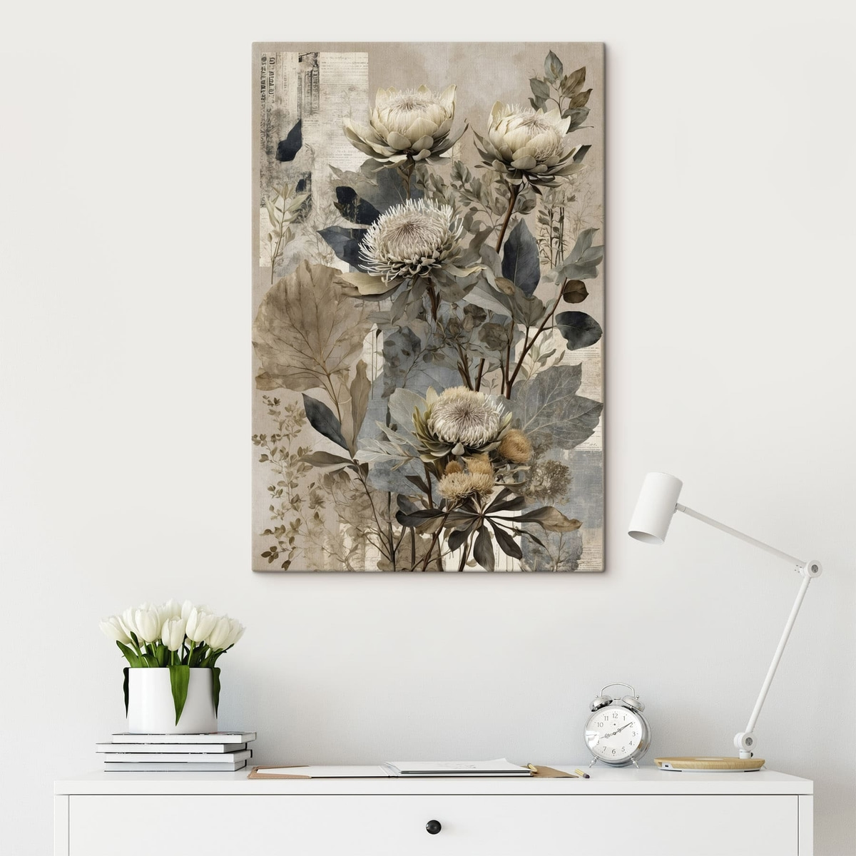 Botanická kompozice, tlumené tóny — interiér 5
