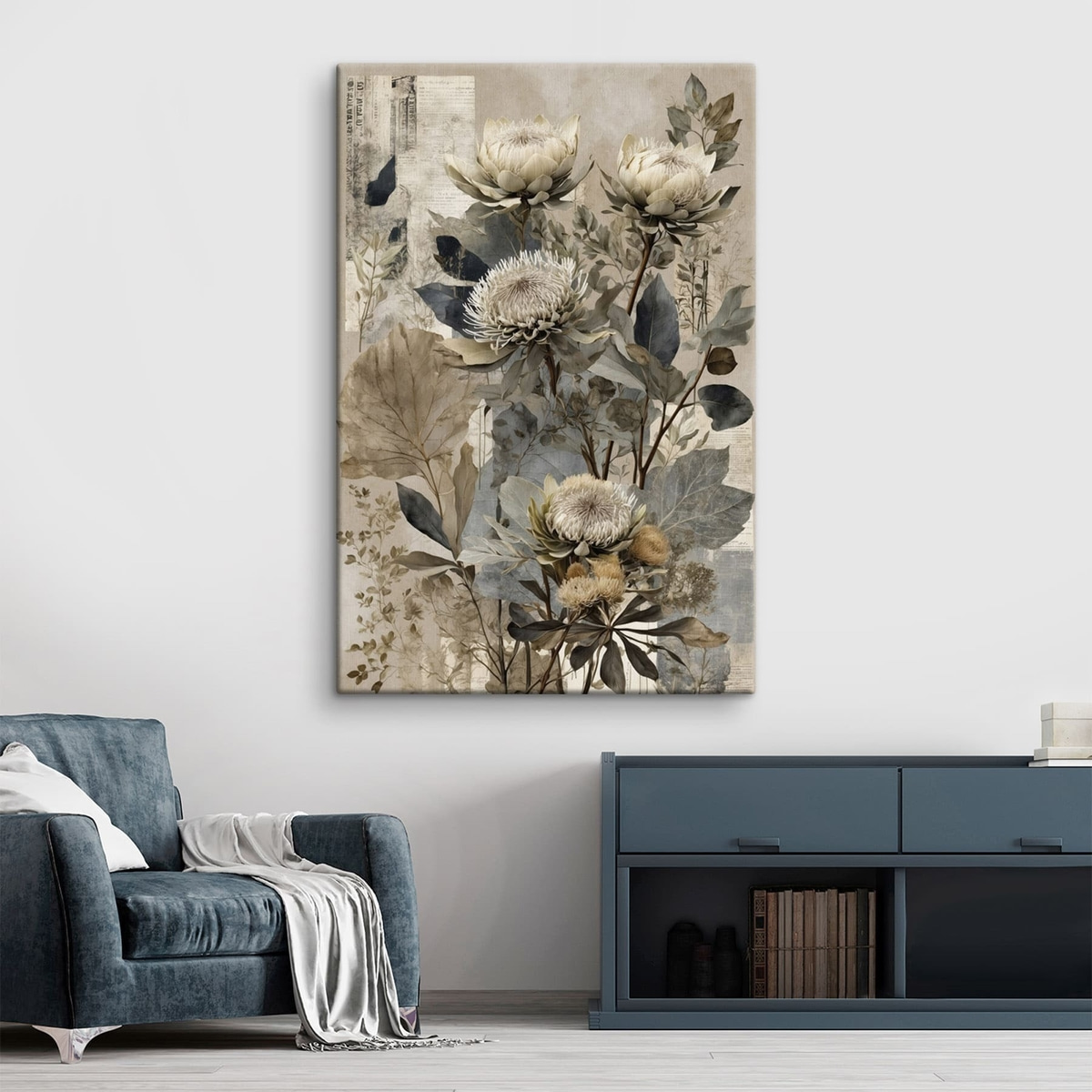Botanická kompozice, tlumené tóny — interiér 2