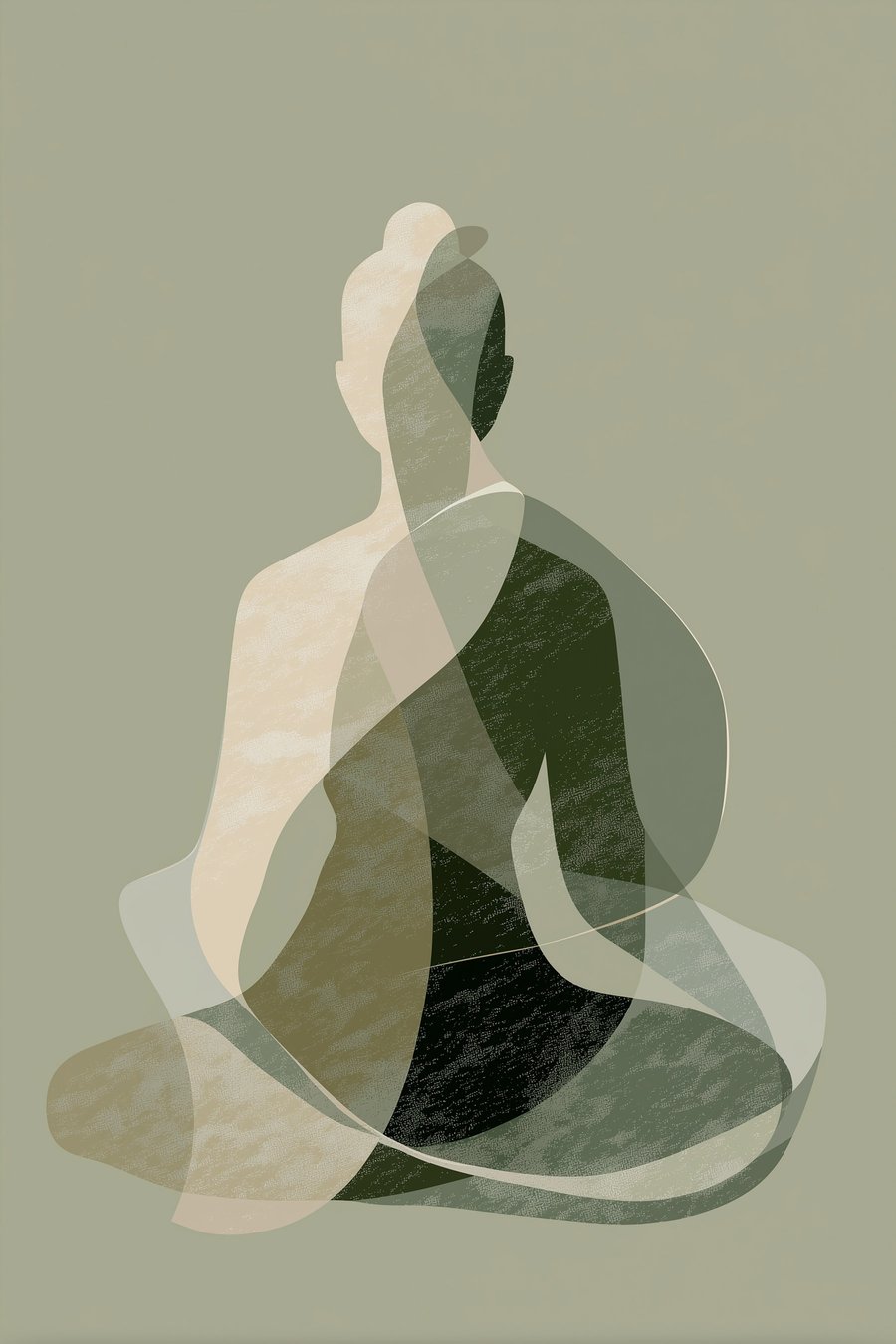 Jógová postava — celý design