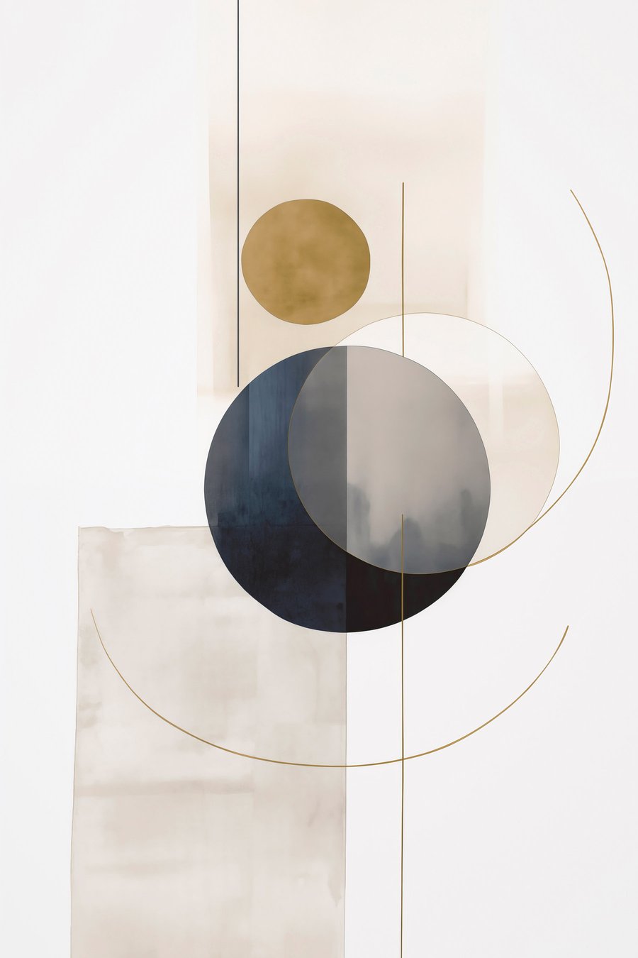 Abstraktní kruhy — celý design