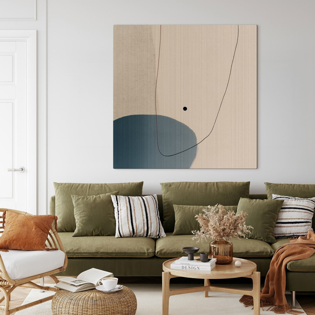 Minimalistická abstraktní kompozice — interiér 2