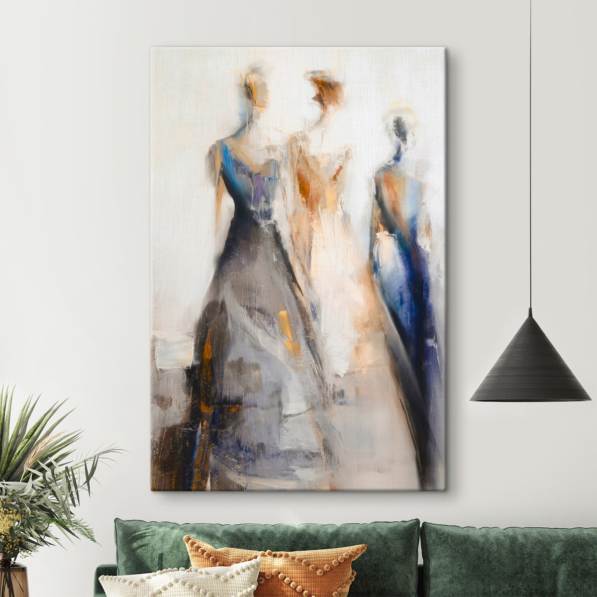Elegantní abstraktní ženské siluety — interiér 2