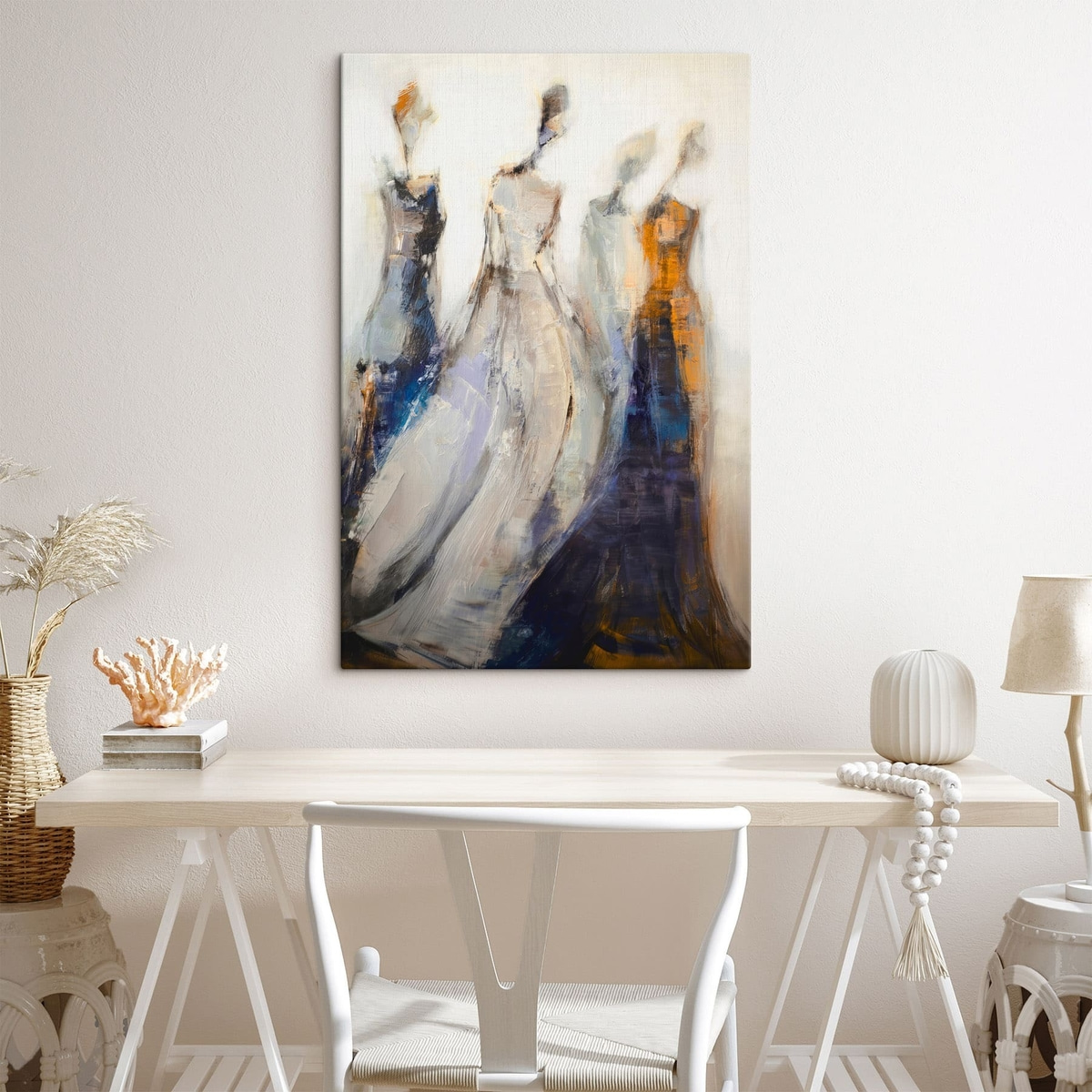 Elegantní abstraktní ženské siluety — interiér 3