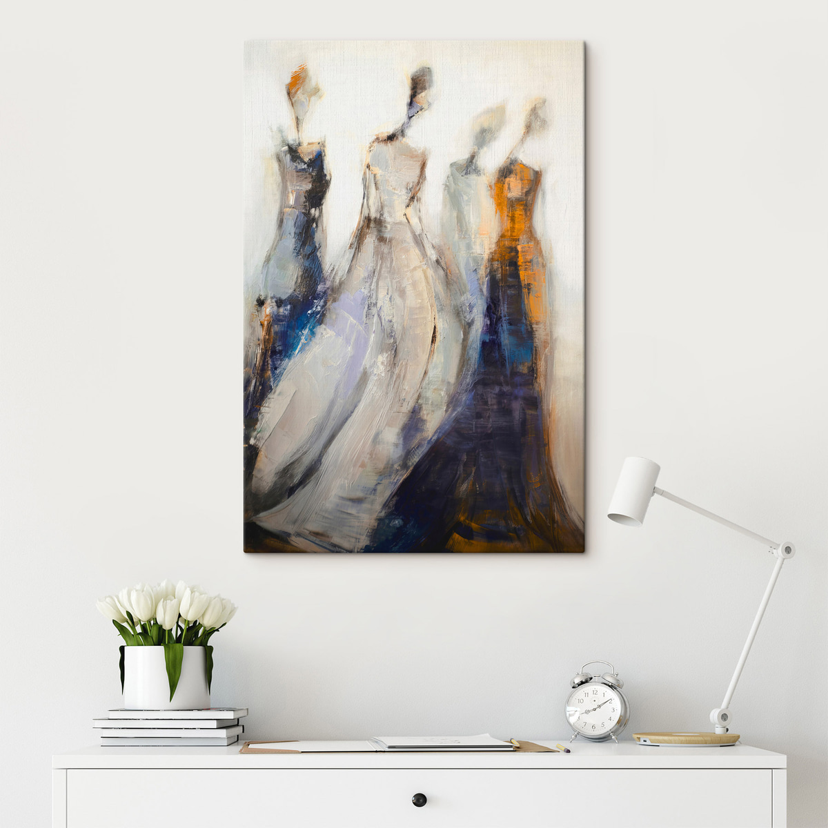 Elegantní abstraktní ženské siluety — interiér 2
