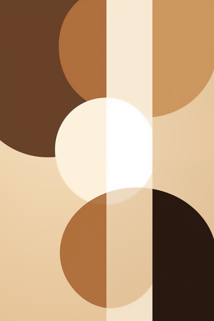 Geometrické kruhy a tvary — celý design