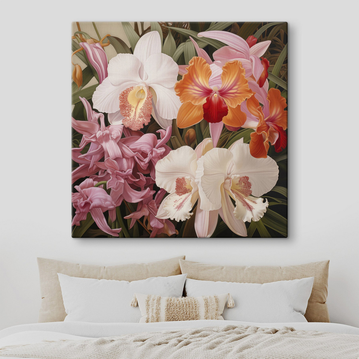 Tropická kytice s orchidejemi — interiér 2