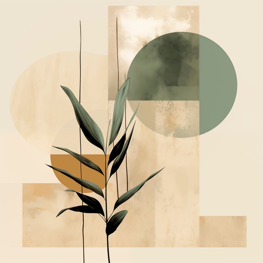 Olivová větev a kruhy — celý design