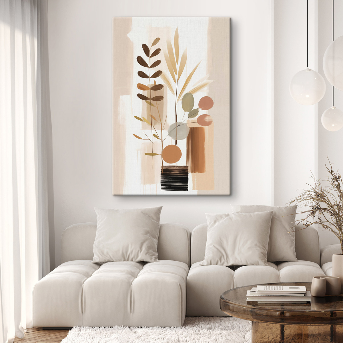 Abstraktní botanická kompozice — interiér 3