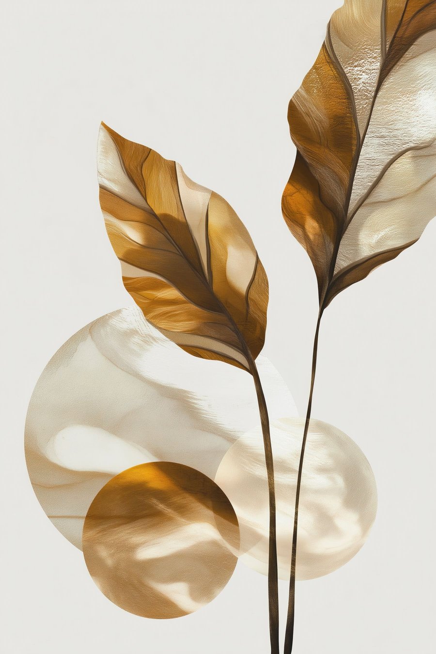 Listy a kruhy — celý design