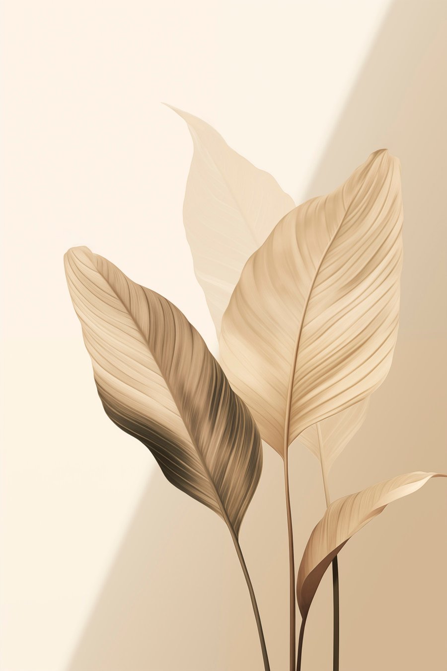 Velké tropické listy — celý design
