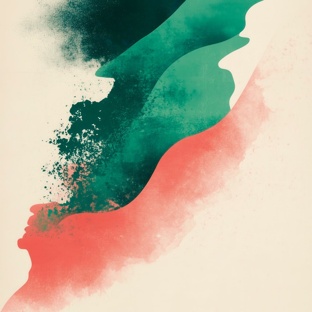 Abstraktní hladké tvary — celý design
