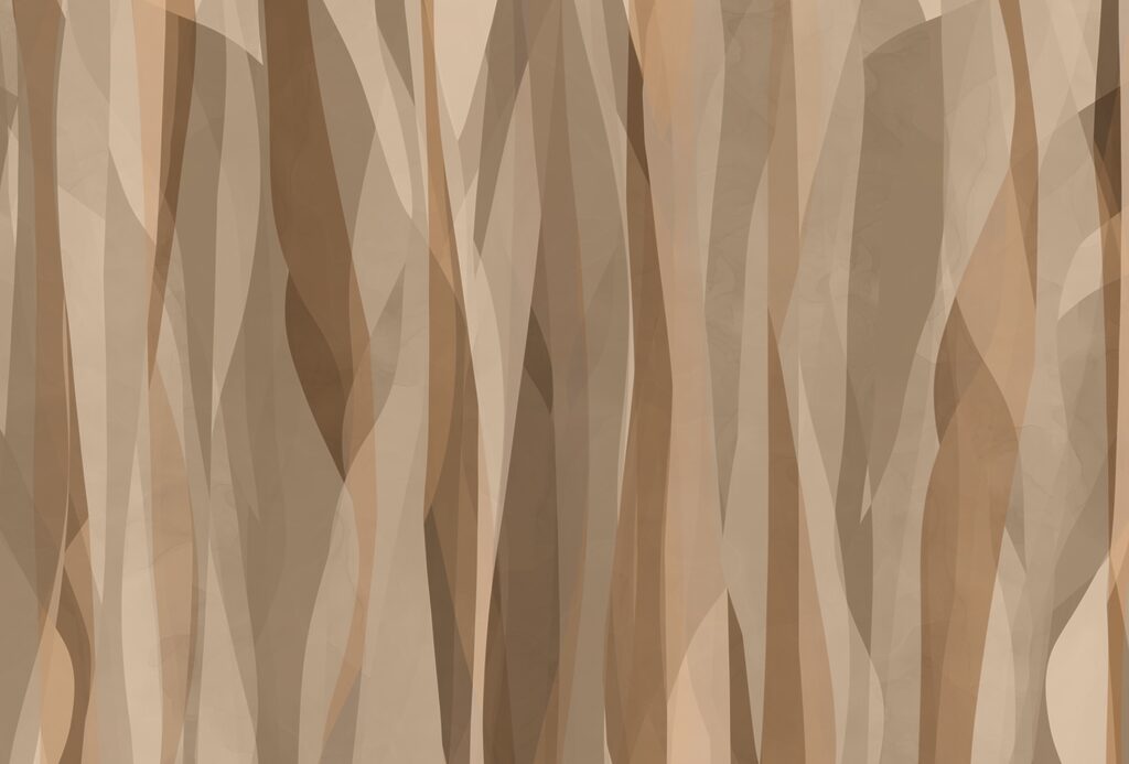 Úzké zemité pruhy — celý design