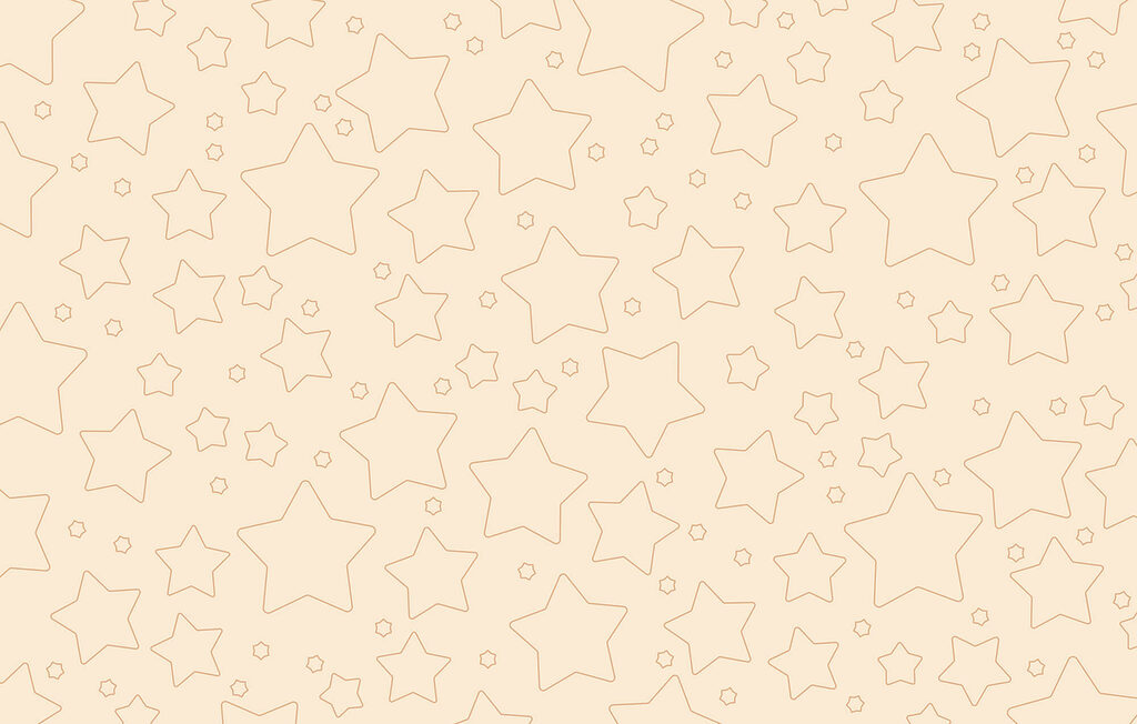 Jemné obrysy hvězd — celý design