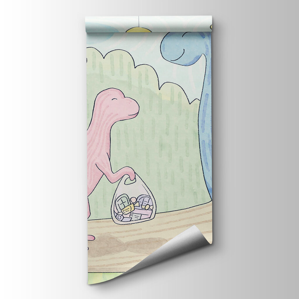 Dinosauři v pastelovém světě — zobrazení produktu