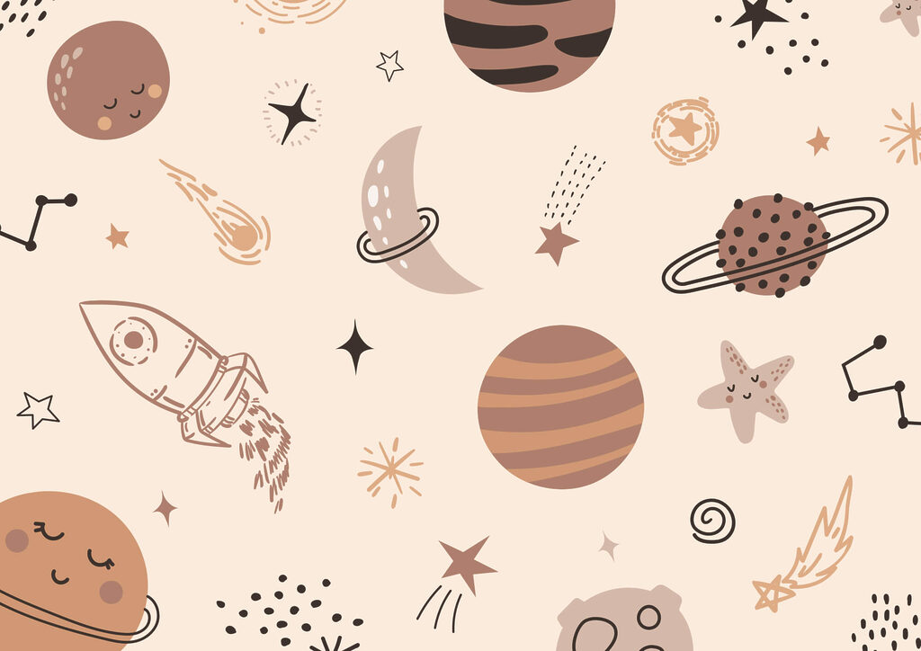 Veselé planety — celý design