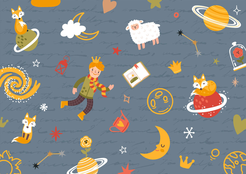 Malý princ mezi planetami — celý design