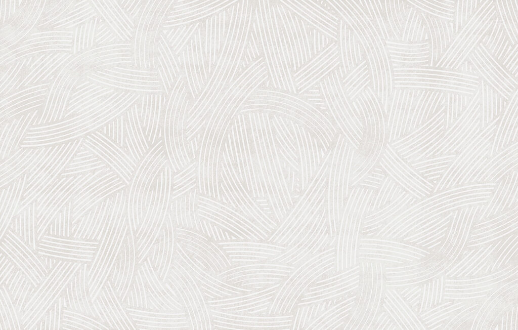 Drobné bílé vějíře — celý design