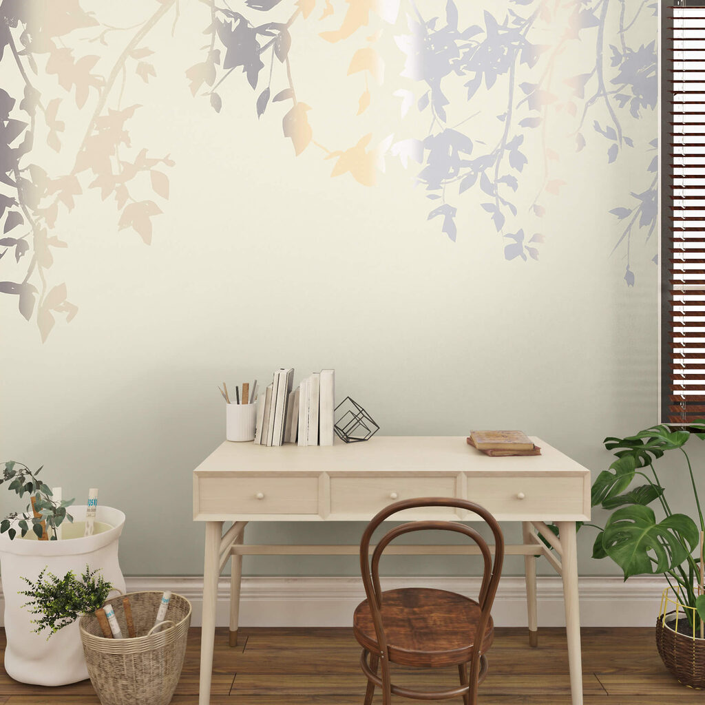 Visící větve s listy — interiér 5