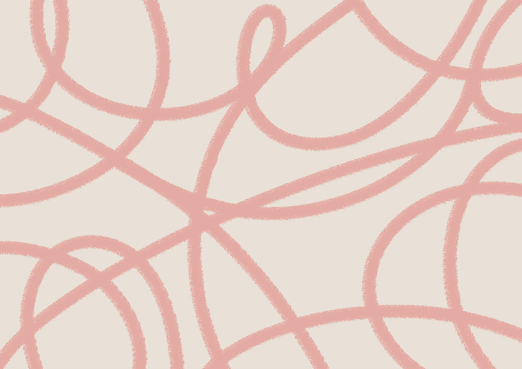 Růžové smyčky — celý design