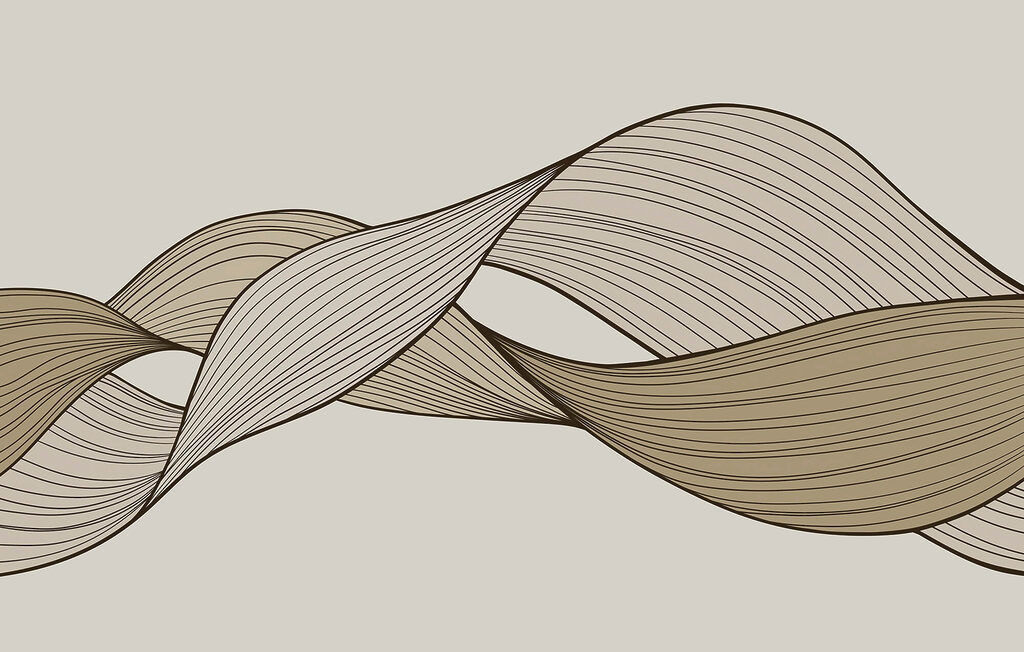 Stuhy z jemných linek — celý design