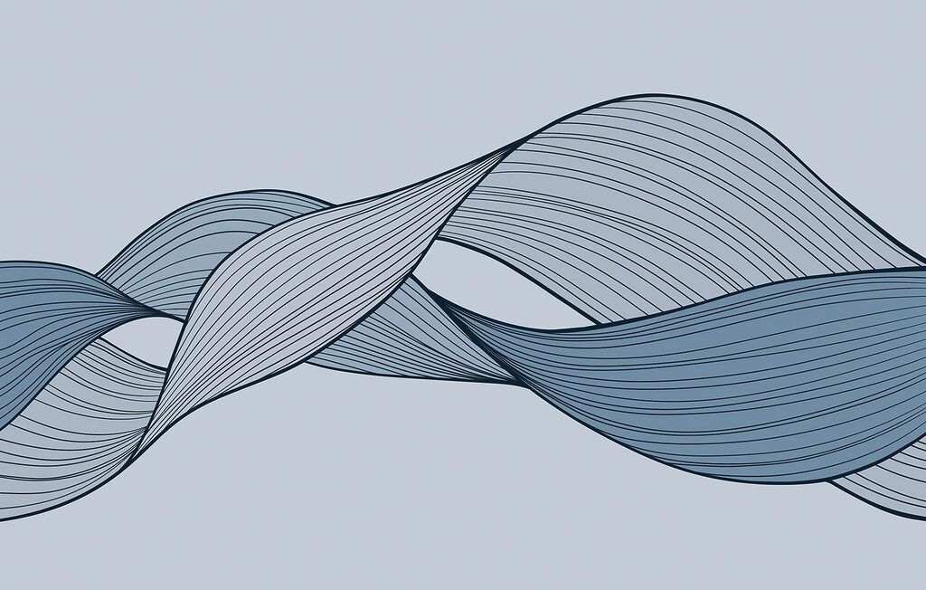 Stuhy z jemných linek — celý design