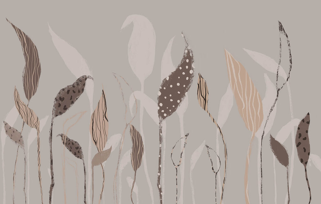 Listy na tenkých stoncích — celý design