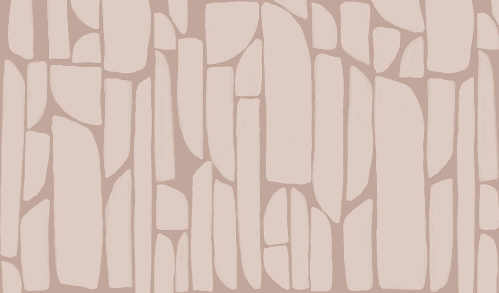 Růžová mozaika — celý design