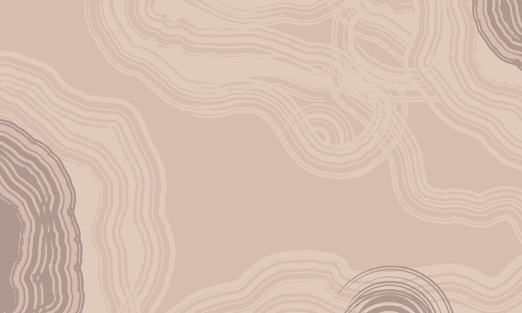 Vlnité obrysy kolem prostoru — celý design