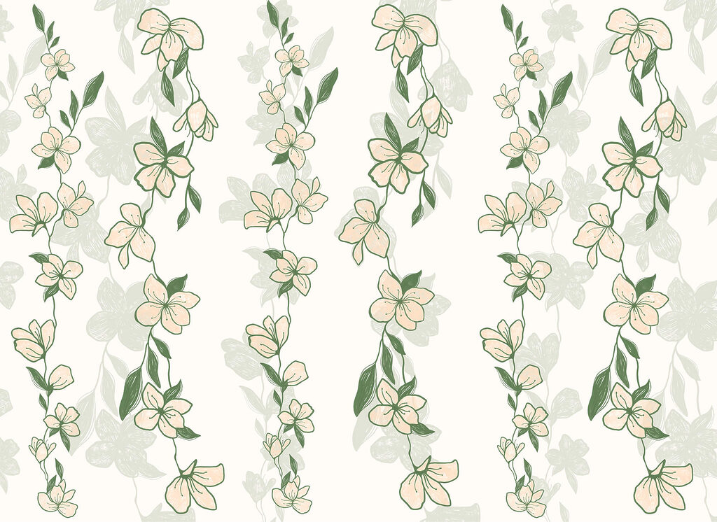 Květinové větve — celý design