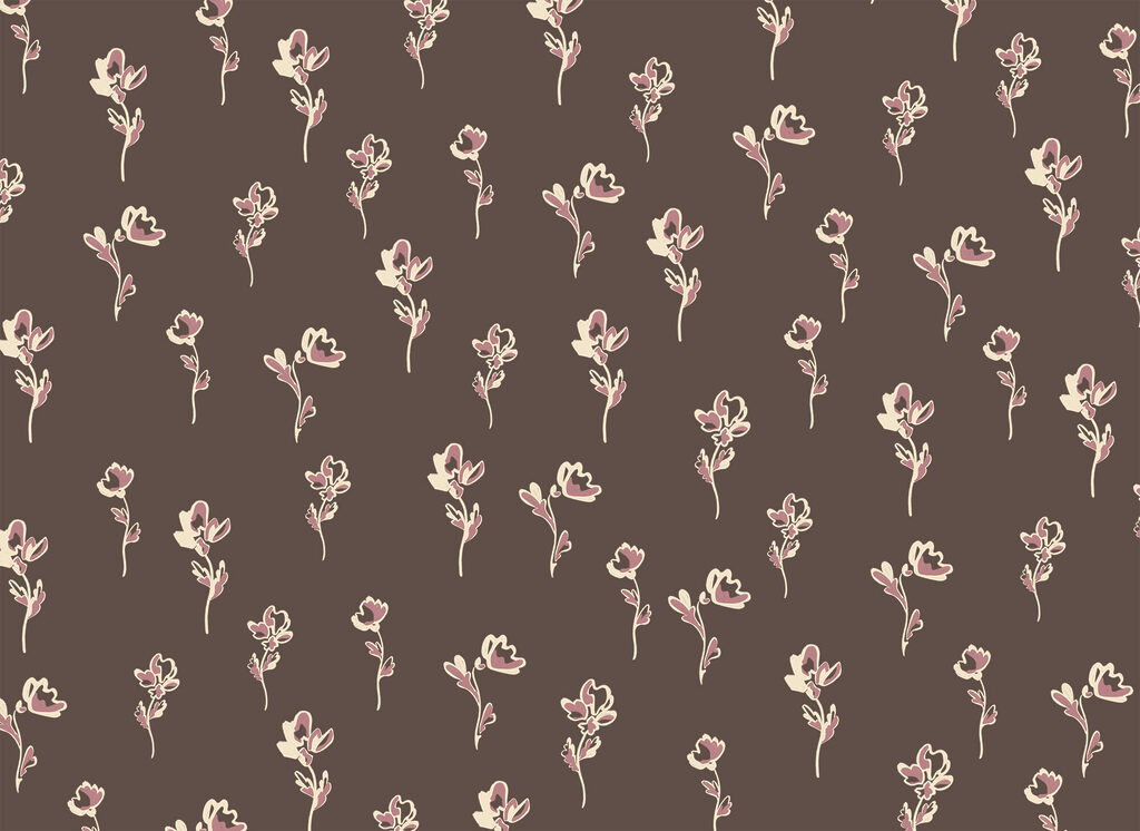 Drobné květinové větvičky — celý design