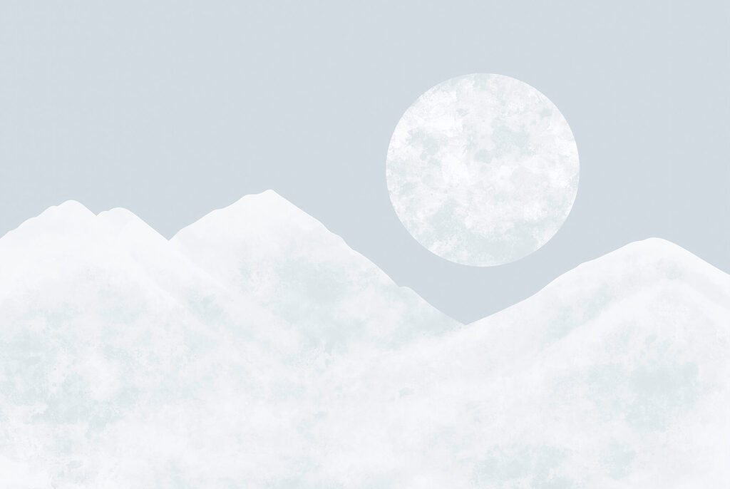 Měsíc nad horami — celý design