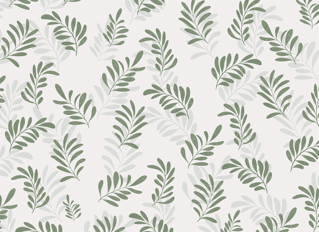 Větvičky v hravých obloucích — celý design