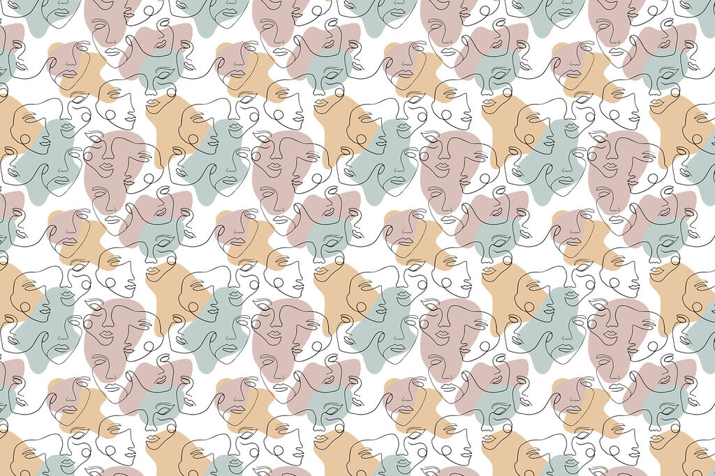 Pastelové zvířecí hlavičky — celý design