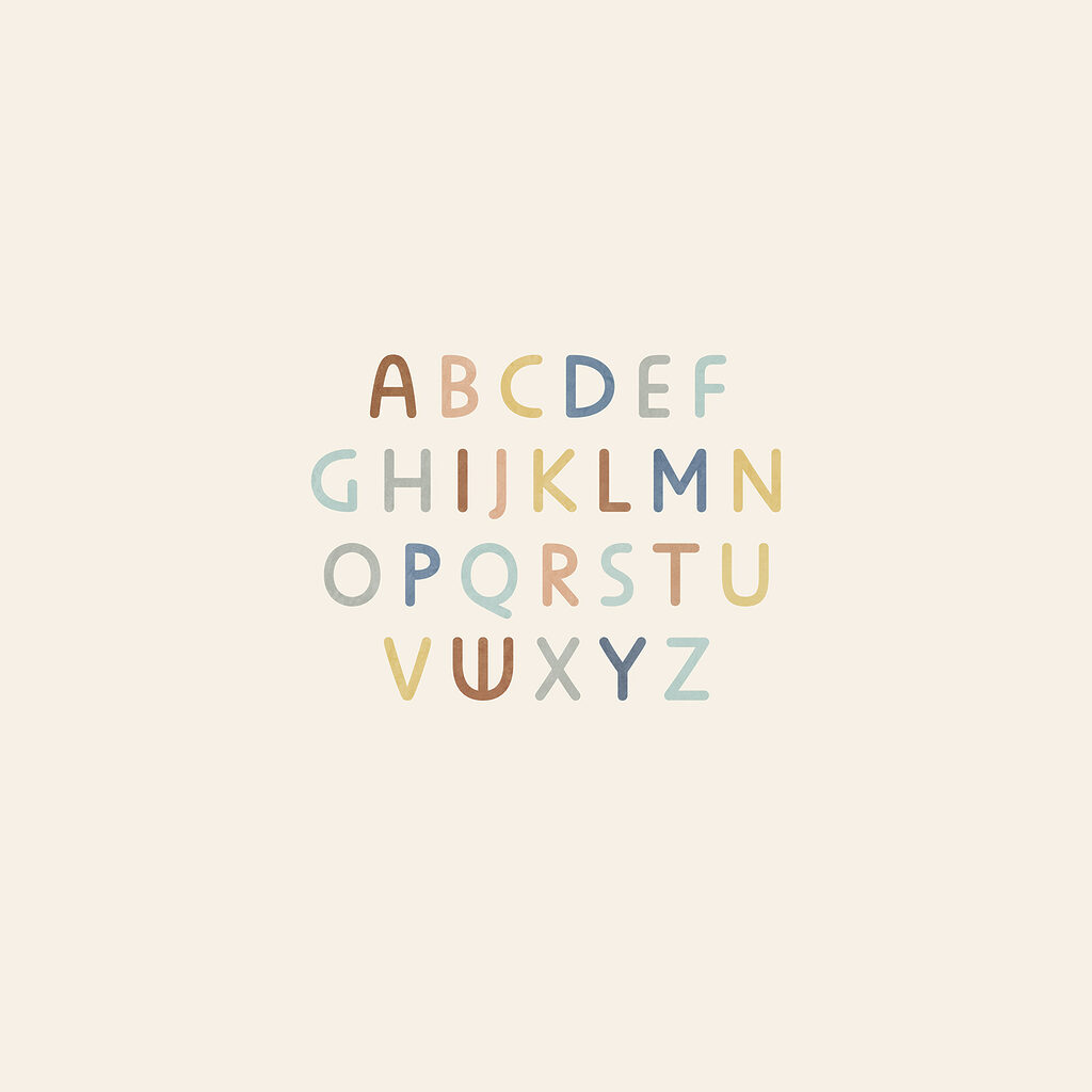 Barevná abeceda — celý design