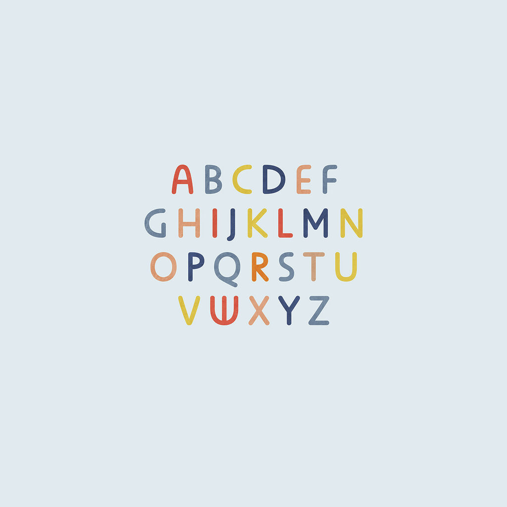 Barevná abeceda — celý design
