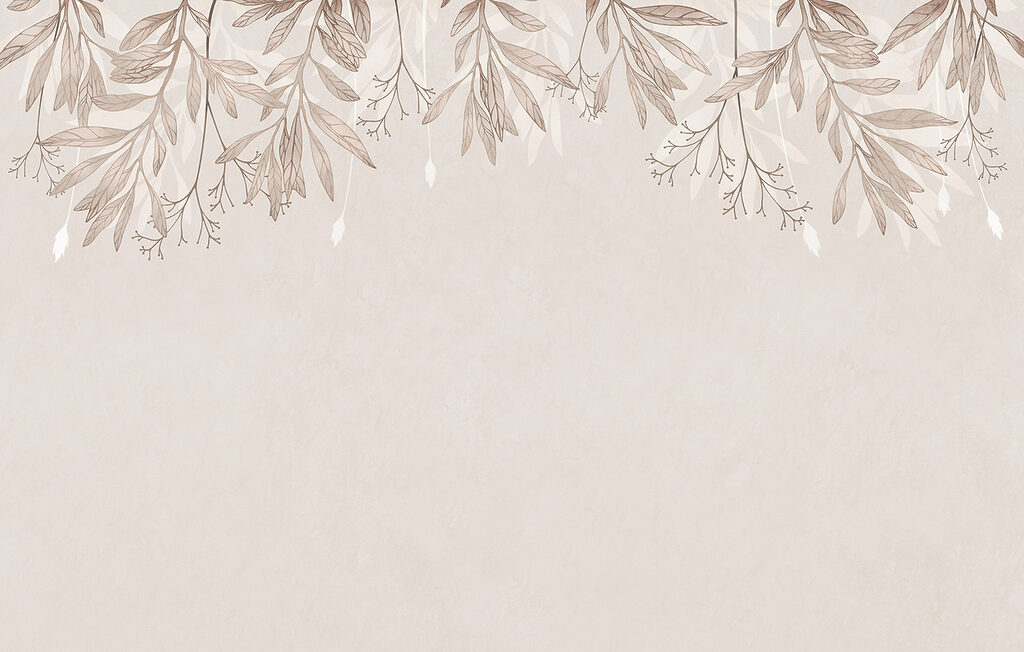 Jemné větvičky shora — celý design