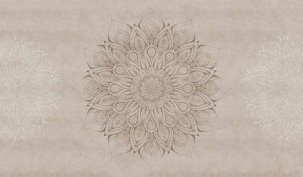 Květinová mandala — celý design