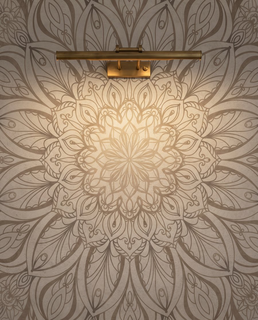 Květinová mandala — detail